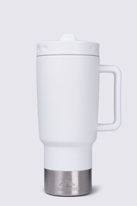 Macpac Insulated Travel Tumbler with Straw Lid — 880ml, Winter White, hi-res
