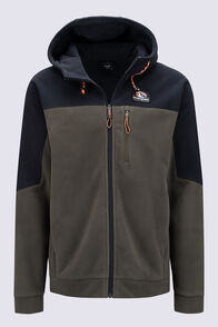 Macpac Men's Heritage Windproof Fleece Jacket, Black/Deep Depths, hi-res