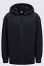 Macpac Kids' Waffle Sherpa Hooded Jacket, Black, hi-res