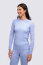 Macpac Women's Brunner Base Layer Long Sleeve Top, Hydrangea, hi-res