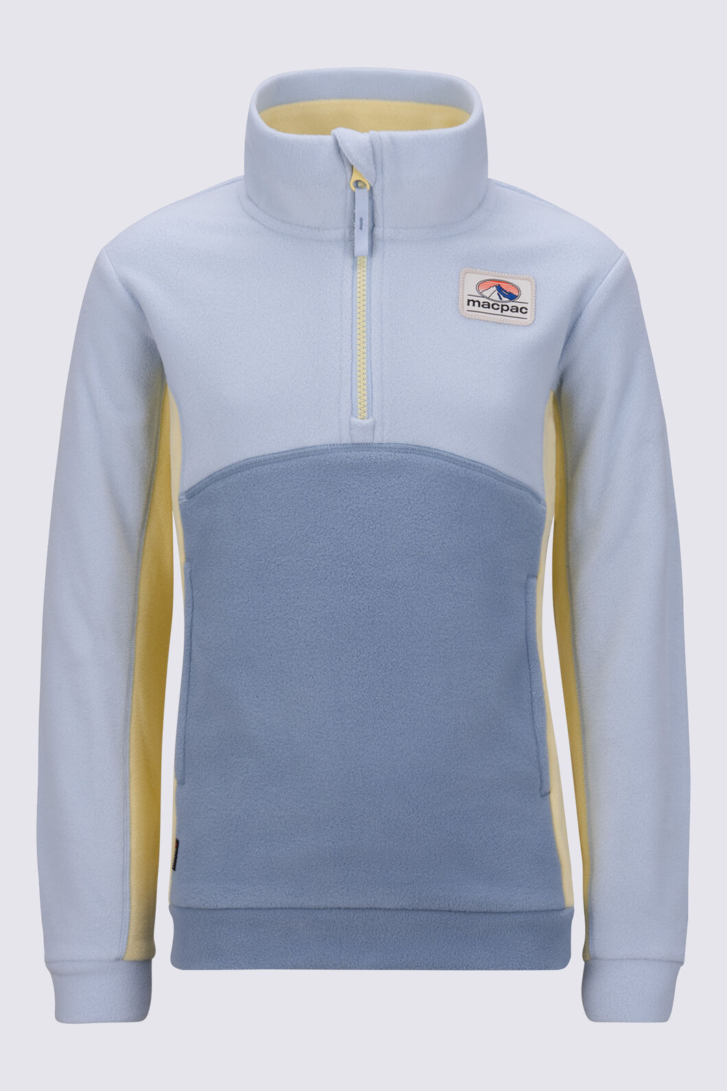 Macpac Kids&rsquo; Heritage Fleece Pullover, Skyway/Windward Blue, hi-res