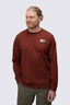 Macpac Men's Heritage Badge Fairtrade Organic Cotton Long Sleeve T-Shirt, Fired Brick, hi-res