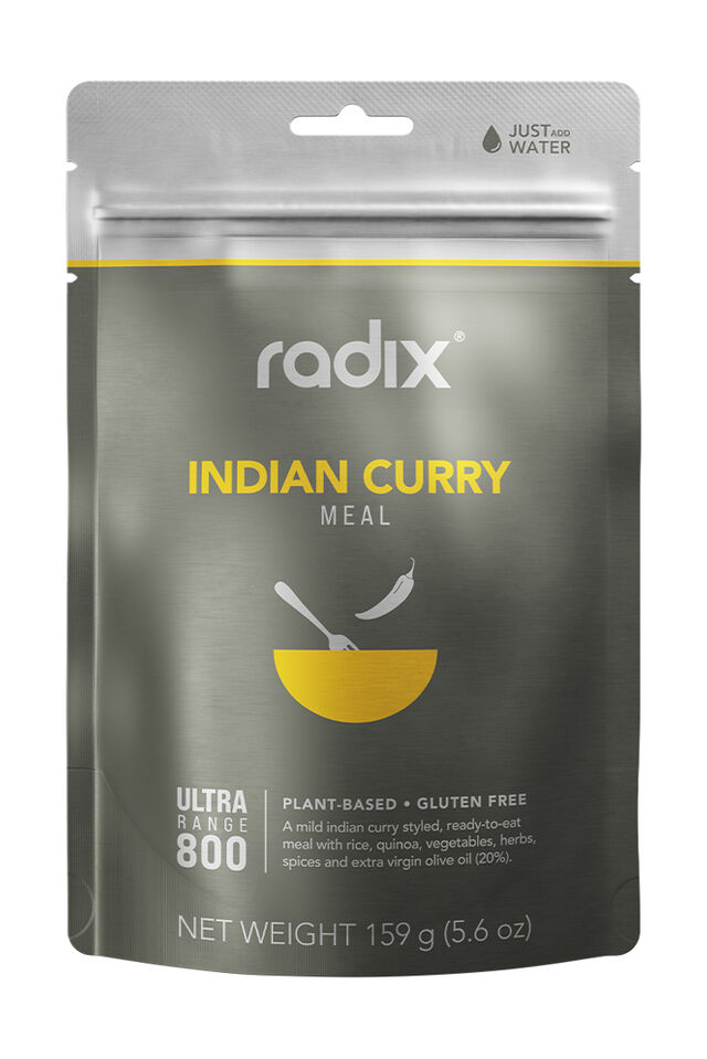 Radix Nutrition Ultra 800Kcal Meal Indian Curry 159g, Grey, view 1