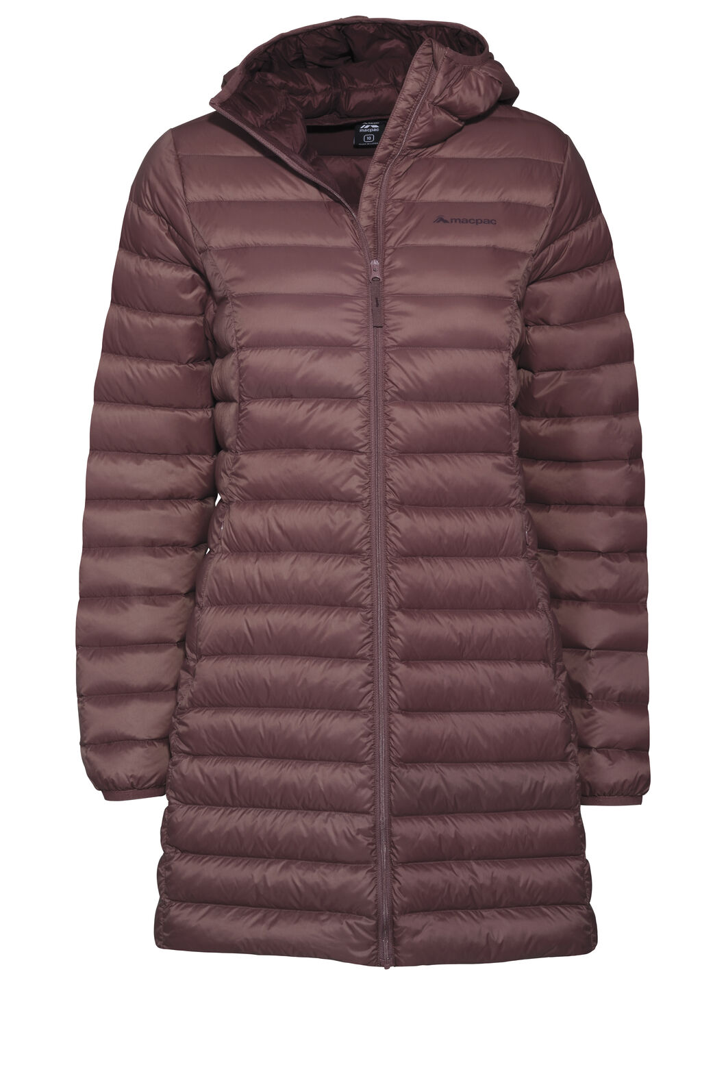 Macpac Women's Uber Light Hooded Down Coat, Rose Brown, hi-res