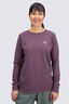Macpac Women's Paparoa NP Fairtrade Organic Cotton Long Sleeve T-Shirt, Flint, hi-res