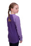 Macpac Kids' Geothermal Long Sleeve Top, Chalk Violet/Passion Flower, hi-res