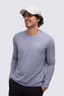 Macpac Men's brrr&deg; Long Sleeve T-Shirt, Oceana Light Marle, hi-res