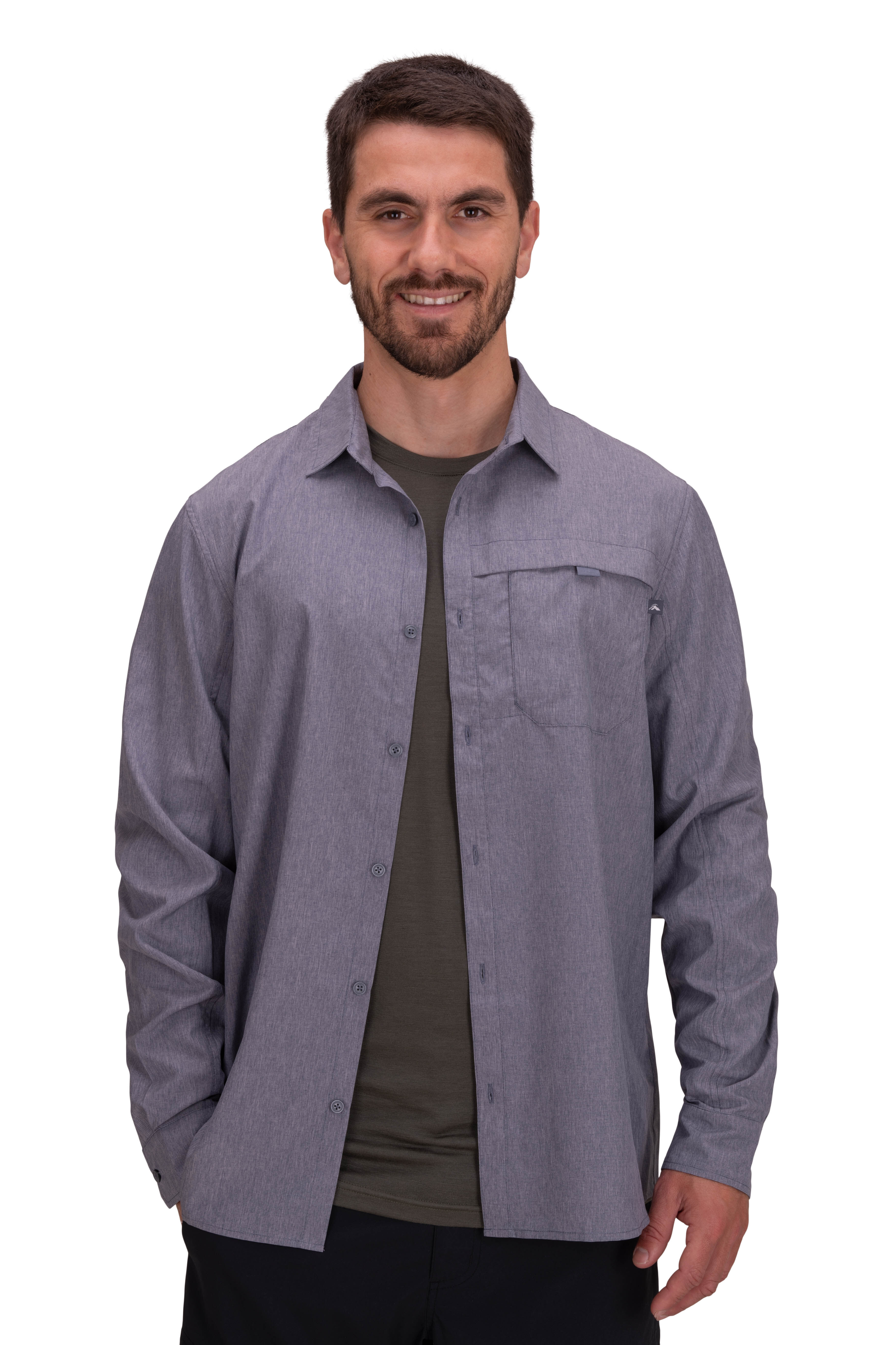 MACPAC MEN'S LONG Sleeve Full Button Up Hiking Walking Fishing Shirt Sz 2XL NWOT EUR 29,66