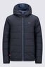 Macpac Kids' Pulsar Alpha Hooded Insulated Jacket, Black/Mountain Print, hi-res
