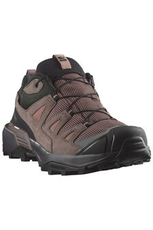 Salomon Women's X Ultra 360 Leather GTX  Hiking Shoes, Cognac/Peppercorn/Black