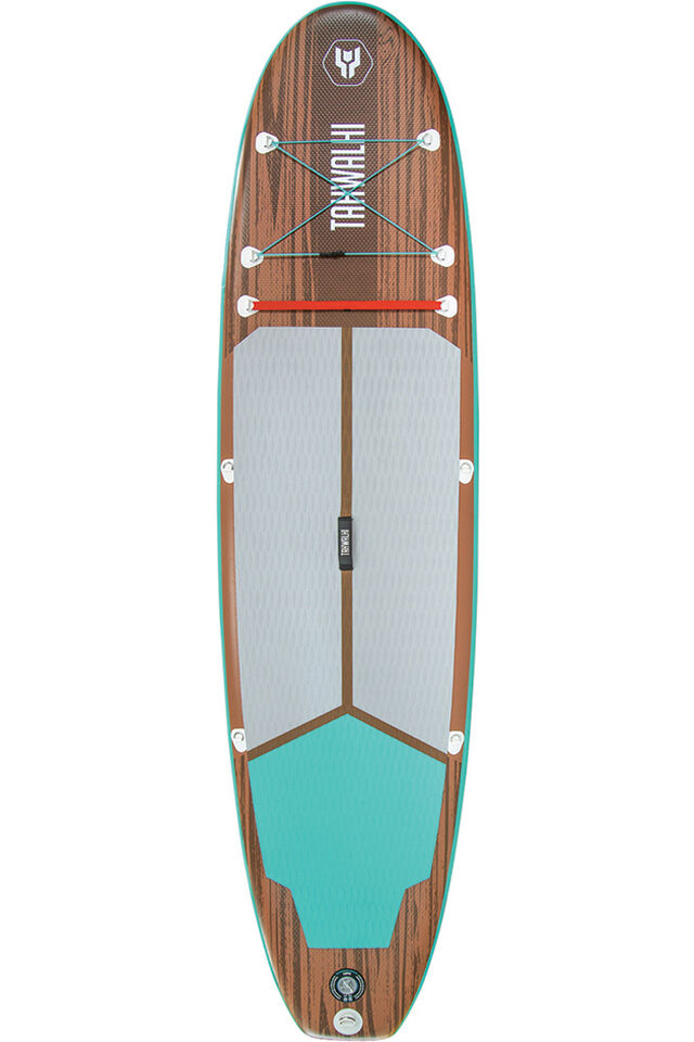 Tahwalhi Whitehaven Sands Inflatable Stand-Up Paddle Board 10ft 6in, Wood/Turquoise, view 1