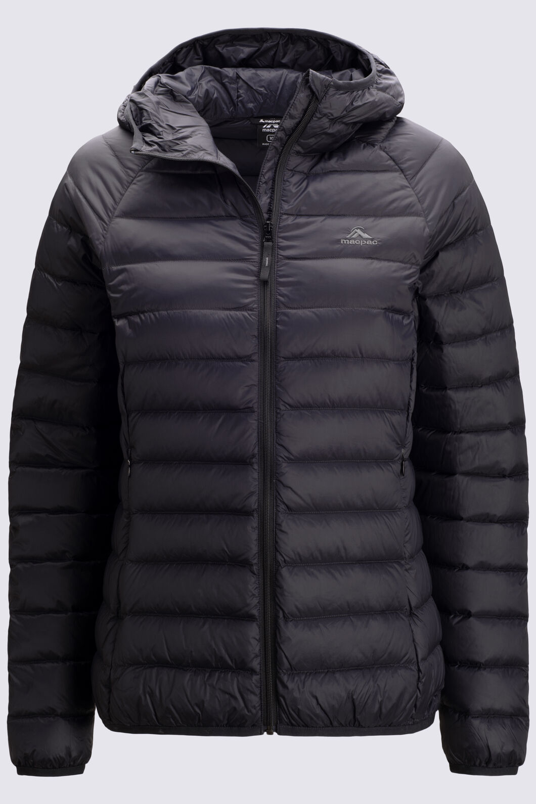 Macpac Women's Uber Light Hooded Down Jacket, Black, hi-res