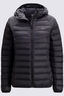 Macpac Women's Uber Light Hooded Down Jacket, Black, hi-res