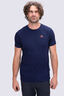 Macpac Men's Fairtrade Organic Cotton Short Sleeve T-Shirt, Baritone Blue, hi-res