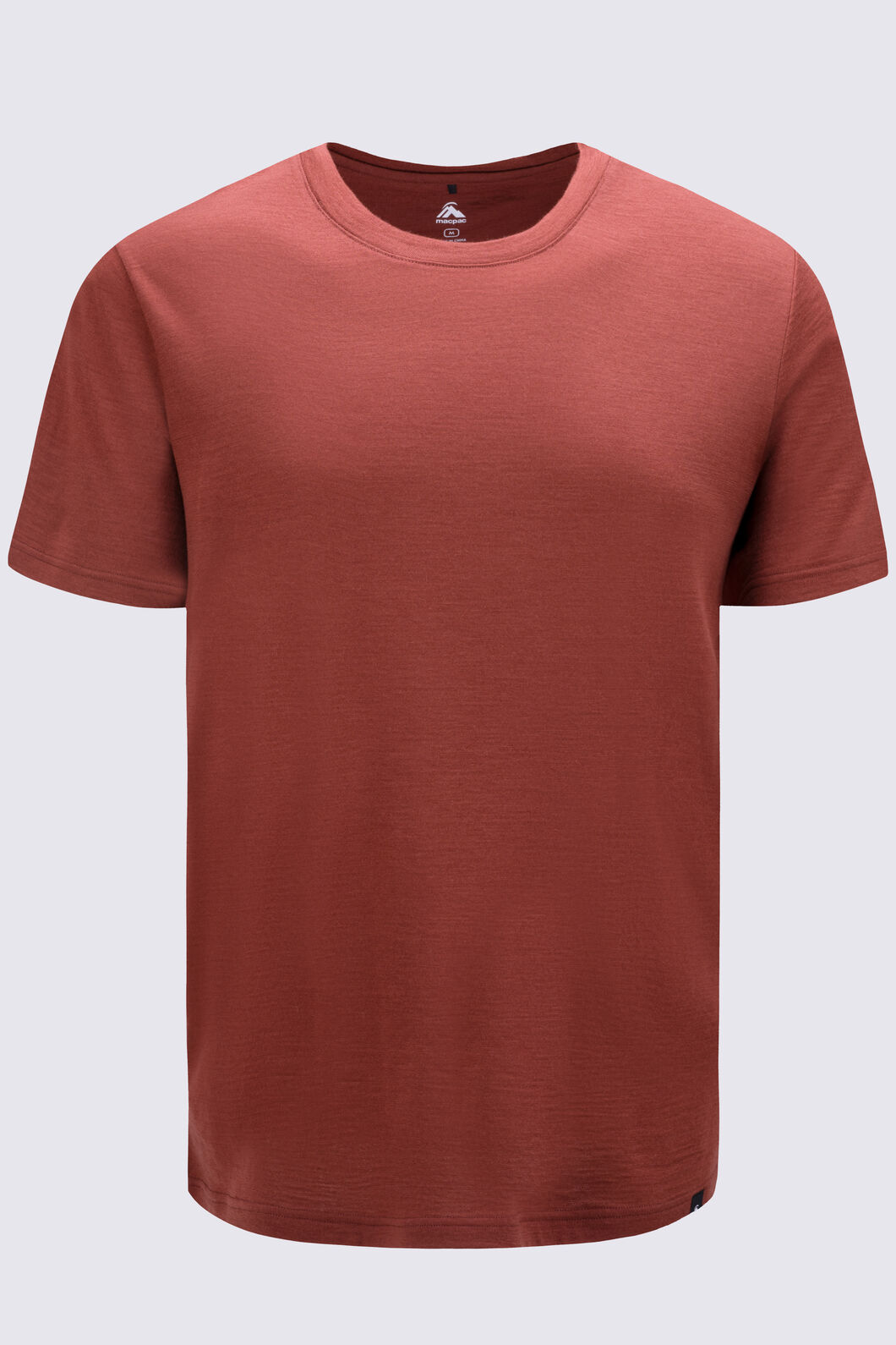 Macpac Men's Lyell 180 Merino T-Shirt, Brandy, hi-res