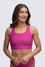 Macpac Women's Southshore Bikini Top, Rose Violet/Shatter Print, hi-res