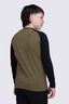 Macpac Kids' Vintage Fairtrade Organic Cotton Long Sleeve T-Shirt, Black/Winter Moss, hi-res