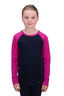 Macpac Kids' Geothermal Long Sleeve Top, Rose Violet/Navy, hi-res