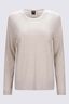Macpac Women&rsquo;s Orton Merino Blend Long Sleeve Crew, French Oak Marle, hi-res