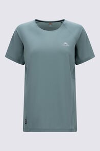 Macpac Women&rsquo;s Sidestep Trail T-Shirt, Sagebrush Green, hi-res
