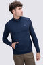 Macpac Men's Craigieburn Merino Blend Pullover, Navy Iris Marle, hi-res