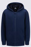 Macpac Kids' Waffle Sherpa Hooded Jacket, Navy Iris, hi-res
