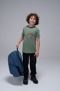 Macpac Kids&rsquo; Logo & Elements T-Shirt, Hedge Green, hi-res