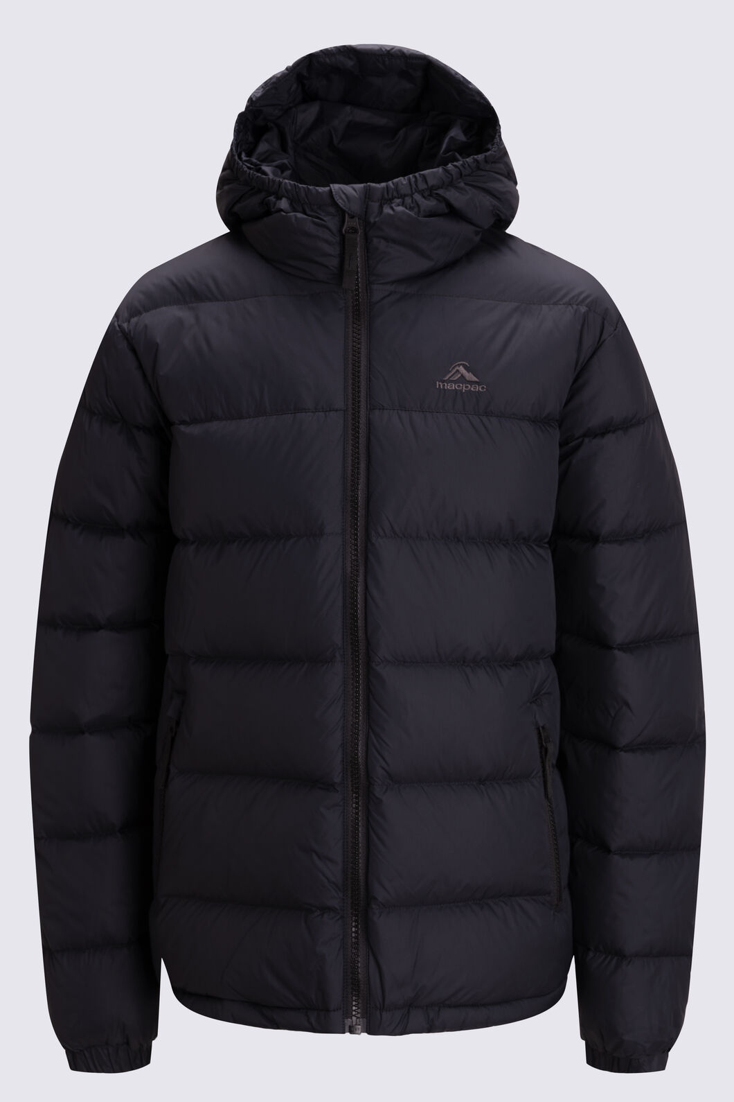 Macpac Kids' Halo Hooded Down Jacket, Black, hi-res