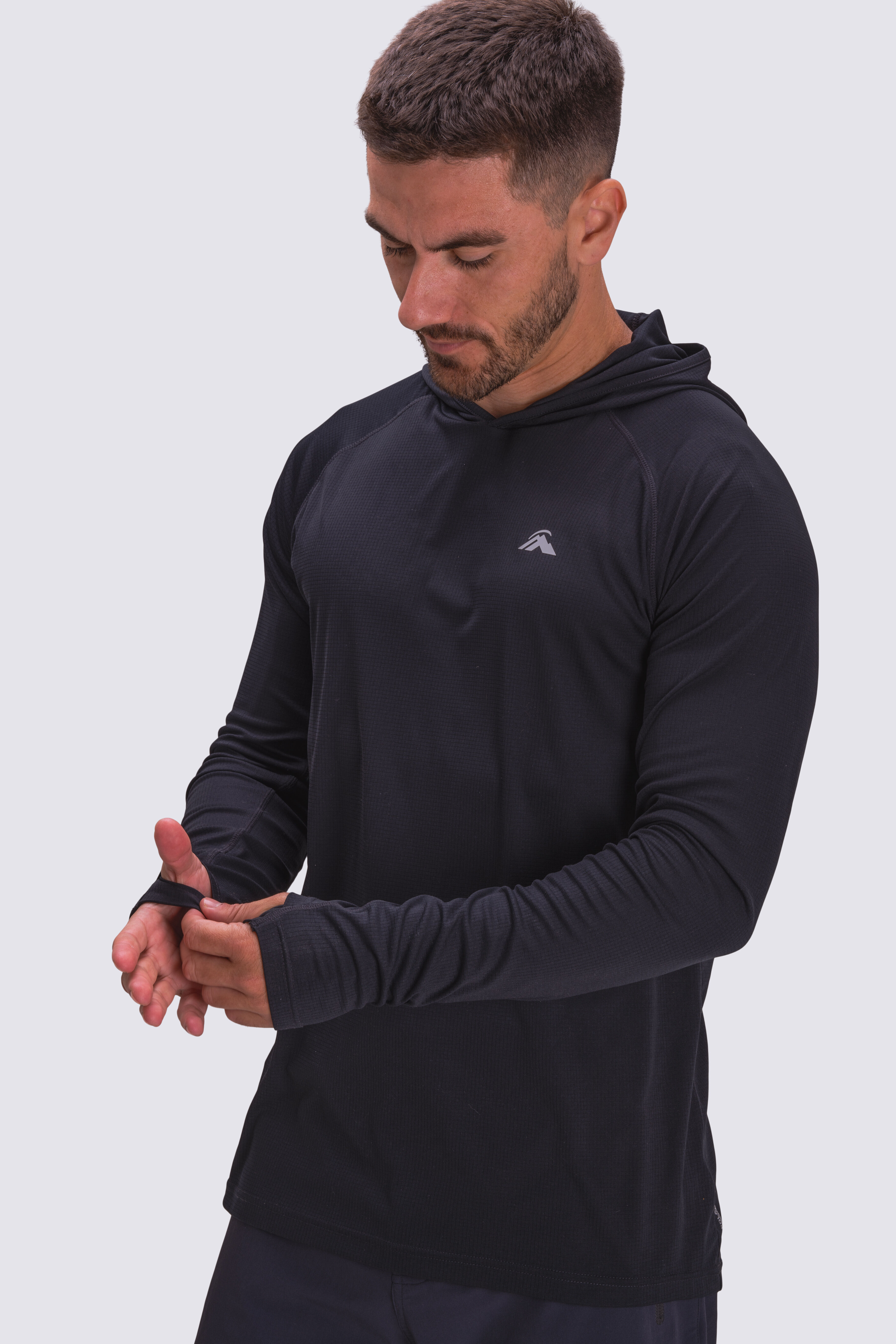 Men's long sleeve hooded shirts 2025