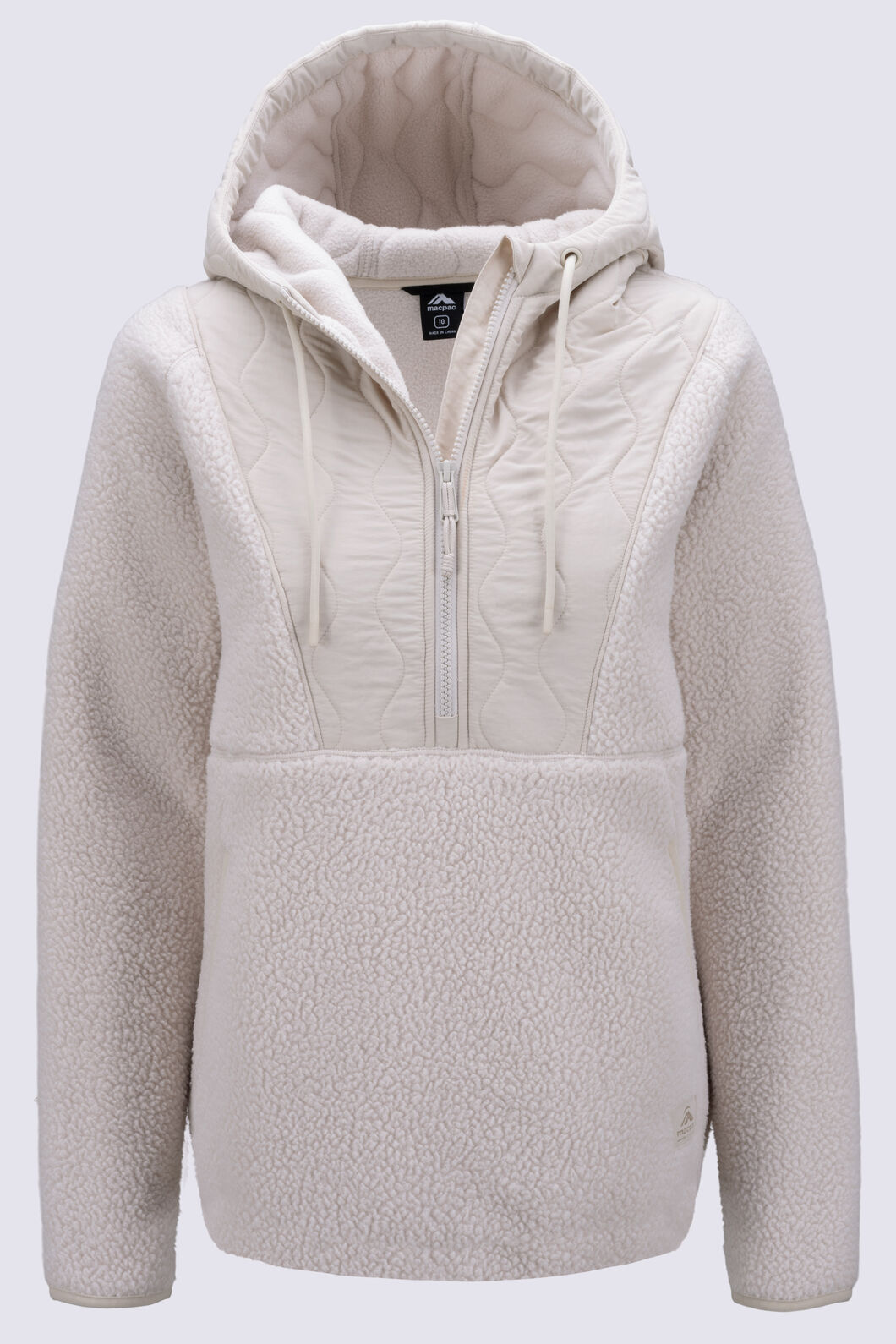 Macpac Women's Fleetwood Fleece Pullover, French Oak, hi-res