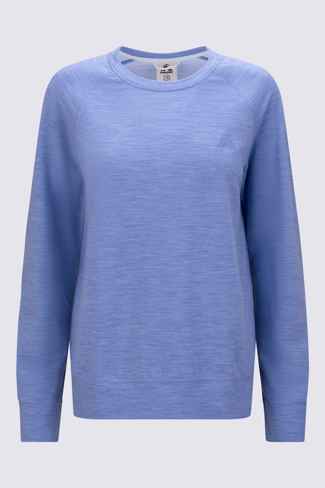Macpac Women&rsquo;s 280 Merino Long Sleeve Crew, Persian Jewel Marle, hi-res