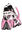 Mares X-One/Pirate Jnr Snorkelling Set, Pink, hi-res