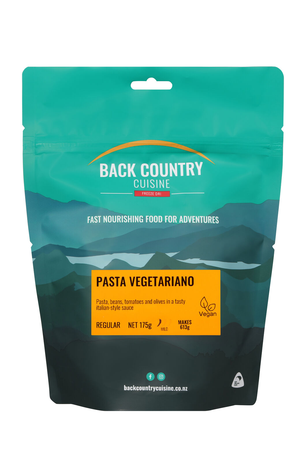 Back Country Cuisine Pasta Vegetariano —175 g, None, hi-res