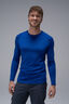 Macpac Men's 150 Merino Long Sleeve Top, Surf the Web Marle, hi-res