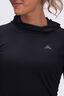 Macpac Women's Trail Long Sleeve Hooded T-Shirt, Black, hi-res