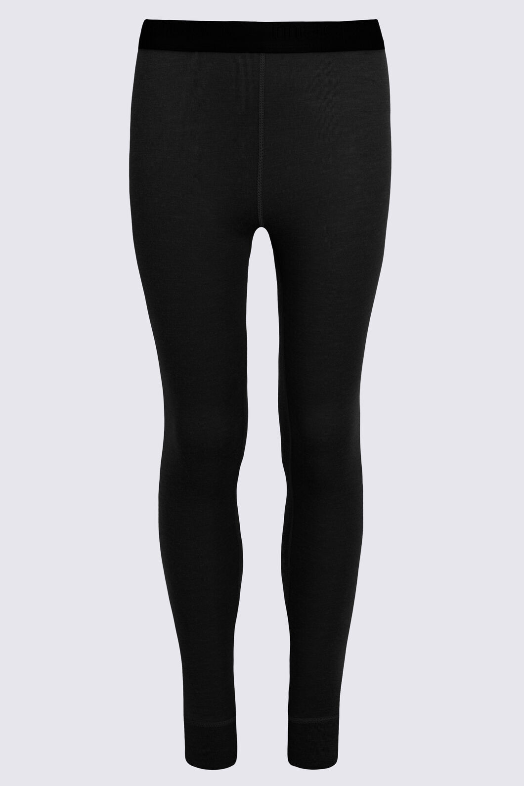 Macpac Kids' 220 Merino Long Johns, Black, hi-res