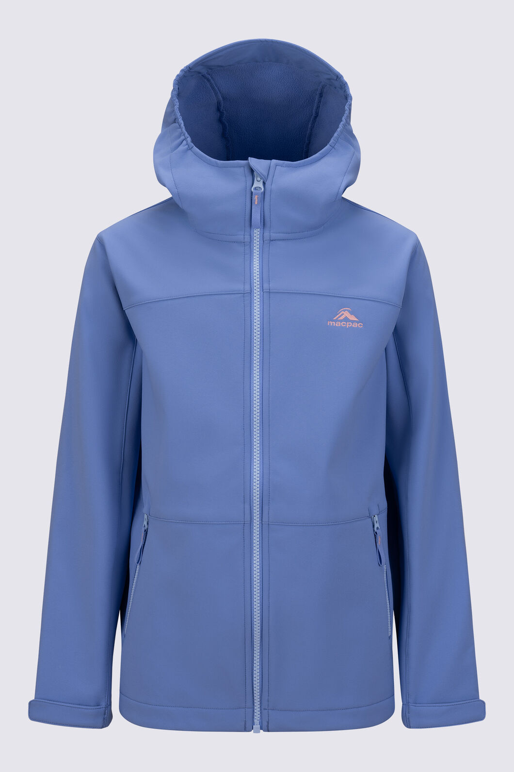 Macpac Kids' Sabre Hooded Softshell Jacket, Persian Jewel, hi-res