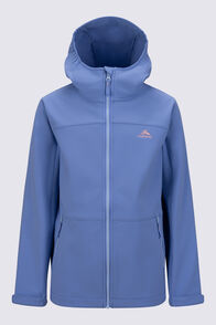 Macpac Kids' Sabre Hooded Softshell Jacket, Persian Jewel, hi-res