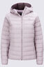 Macpac Women's Uber Light Hooded Down Jacket ♺, Raindrops, hi-res