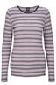 Macpac Women's 220 Merino Long Sleeve Top, Cradle Pink Stripe, hi-res