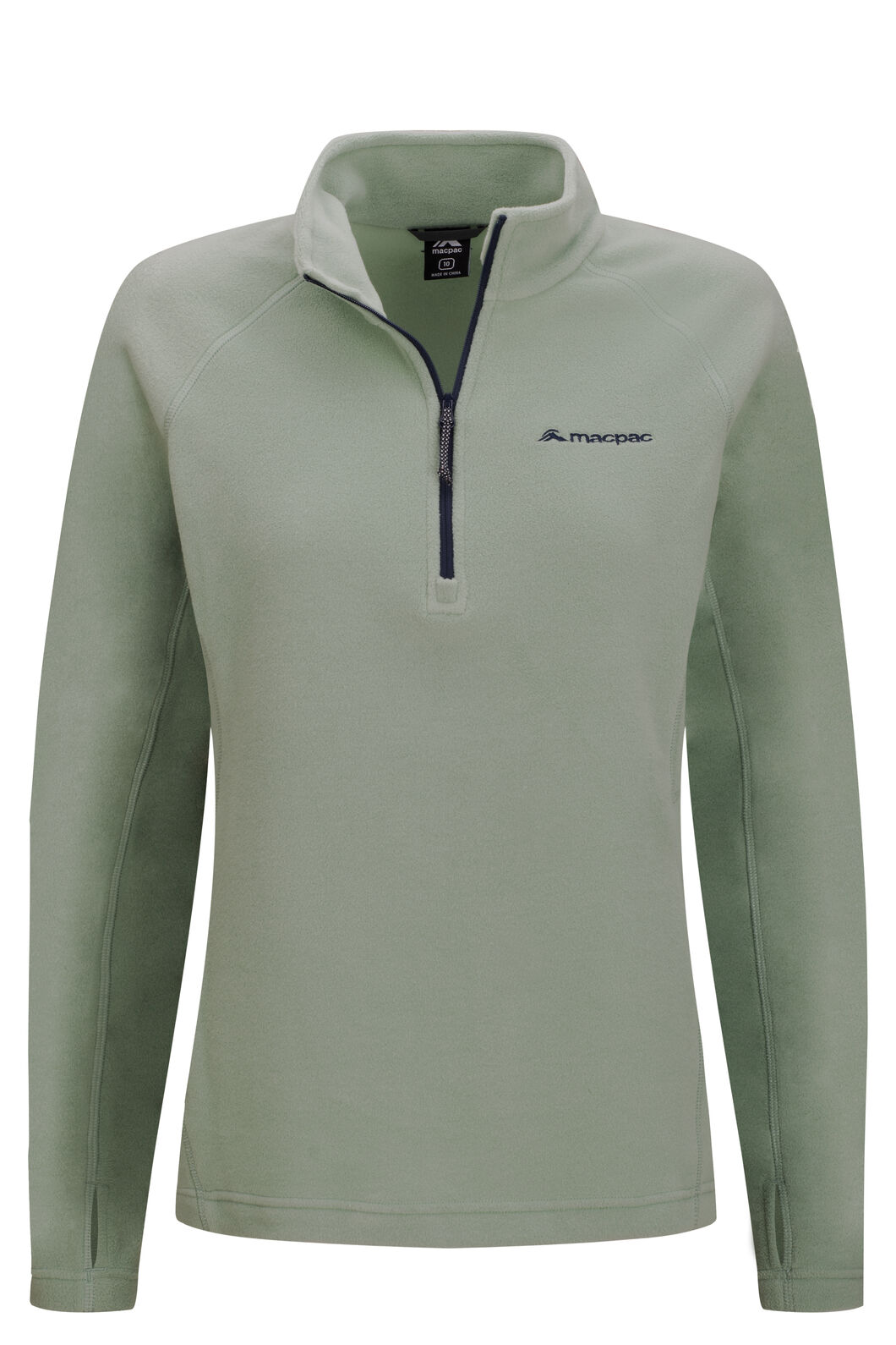 Macpac Women's Tui Fleece Pullover, Green Bay, hi-res