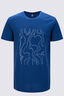 Macpac Men&rsquo;s Braided River Merino 180 T-Shirt, Navy Peony, hi-res