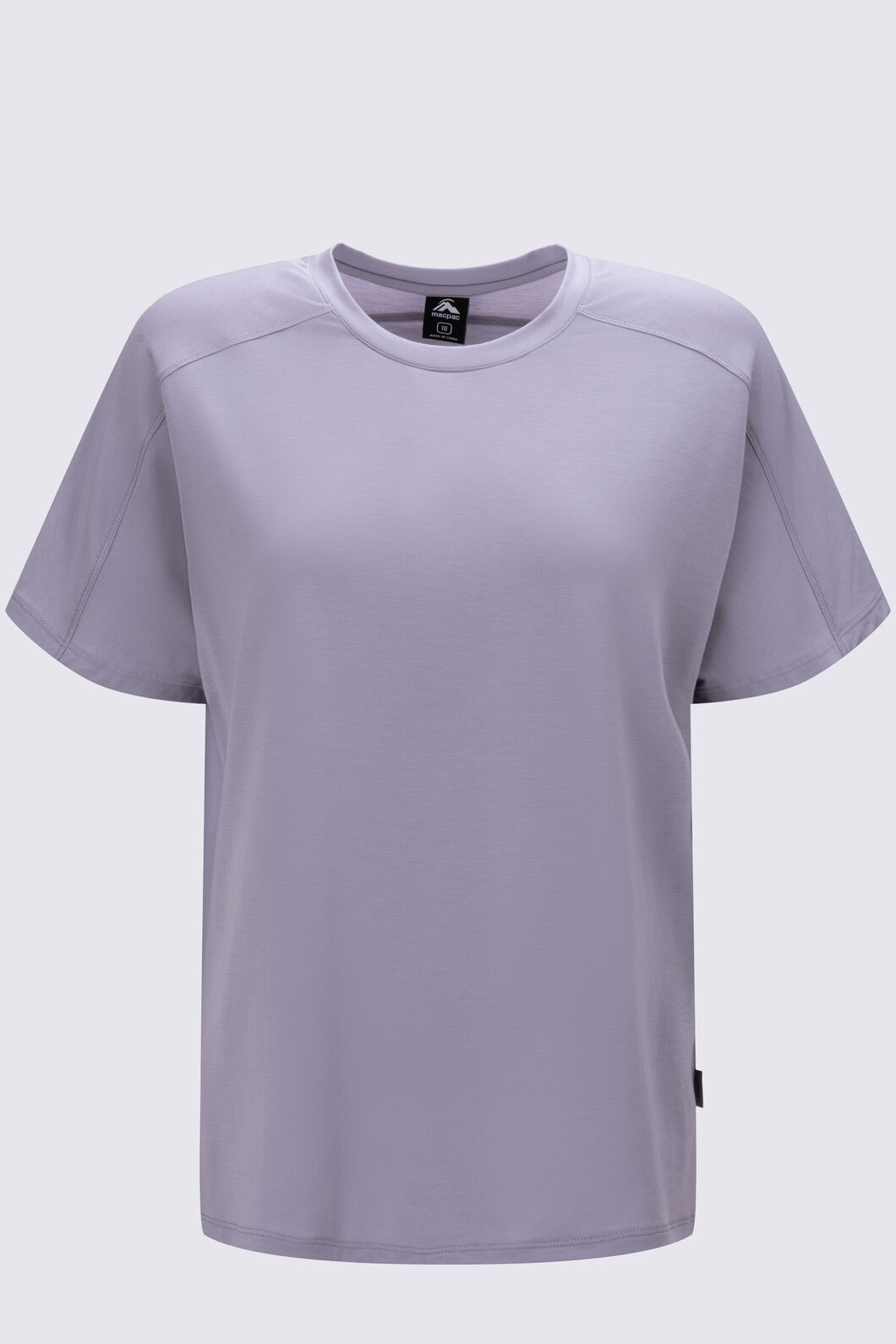 Macpac Women's Eva Short Sleeve T-Shirt, Lavender Grey, hi-res