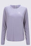 Macpac Women's Trail Long Sleeve T-Shirt, Silver Bullet, hi-res
