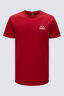 Macpac Men's Vintage Embroidered Fairtrade Organic Cotton Short Sleeve T-Shirt, Salsa, hi-res