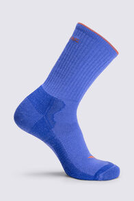 Macpac Merino Crew Sock, Persian Jewel/Dazzling Blue, hi-res