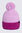 Macpac Kids' Two-Tone Pom Pom Beanie, Pink Lavender/Festival Fuchsia, hi-res