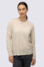 Macpac Women&rsquo;s Orton Merino Blend Long Sleeve Crew, French Oak Marle, hi-res