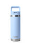YETI® Rambler® Bottle with Straw Cap — 18 oz, Big Sky Blue, hi-res