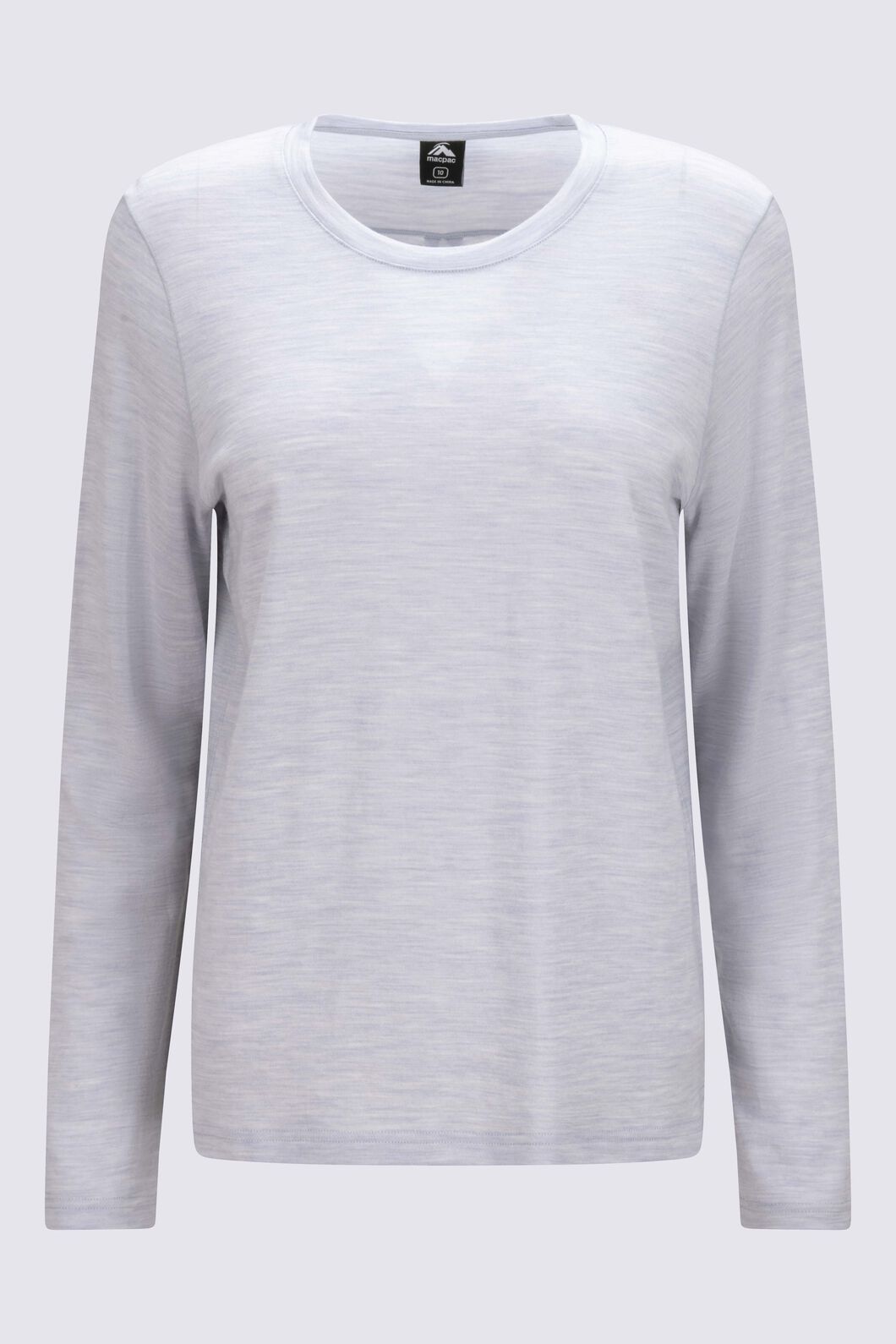 Macpac Women&rsquo;s Orton Merino Blend Long Sleeve Crew, Cosmic Sky Marle, hi-res